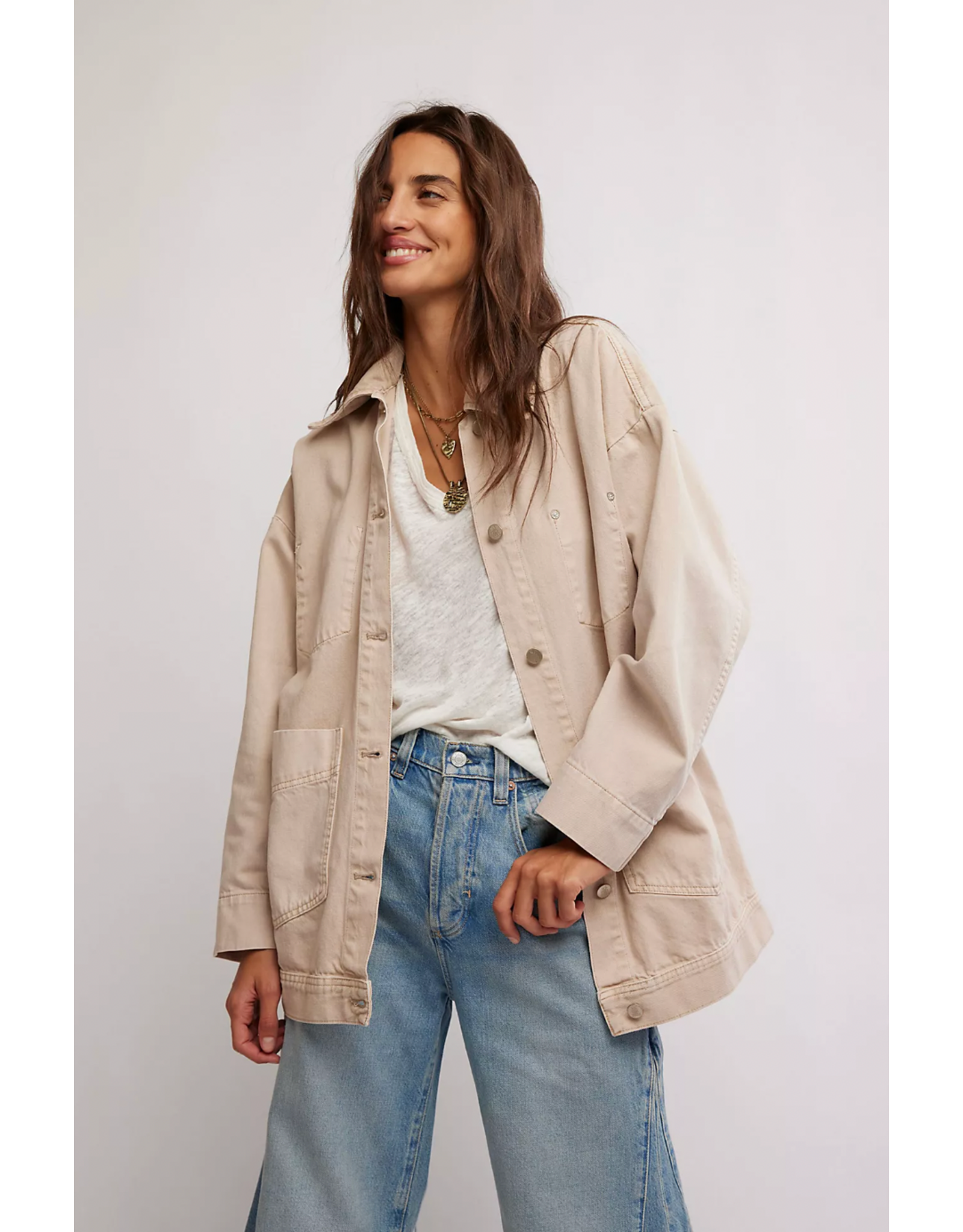 Free people Free People - Avery Denim Jacket (Softest Sand)