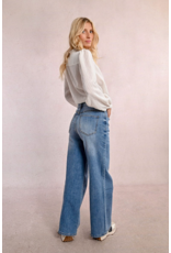 Molly Bracken Molly Bracken - High Waisted Wide leg jeans (Denim Blue)
