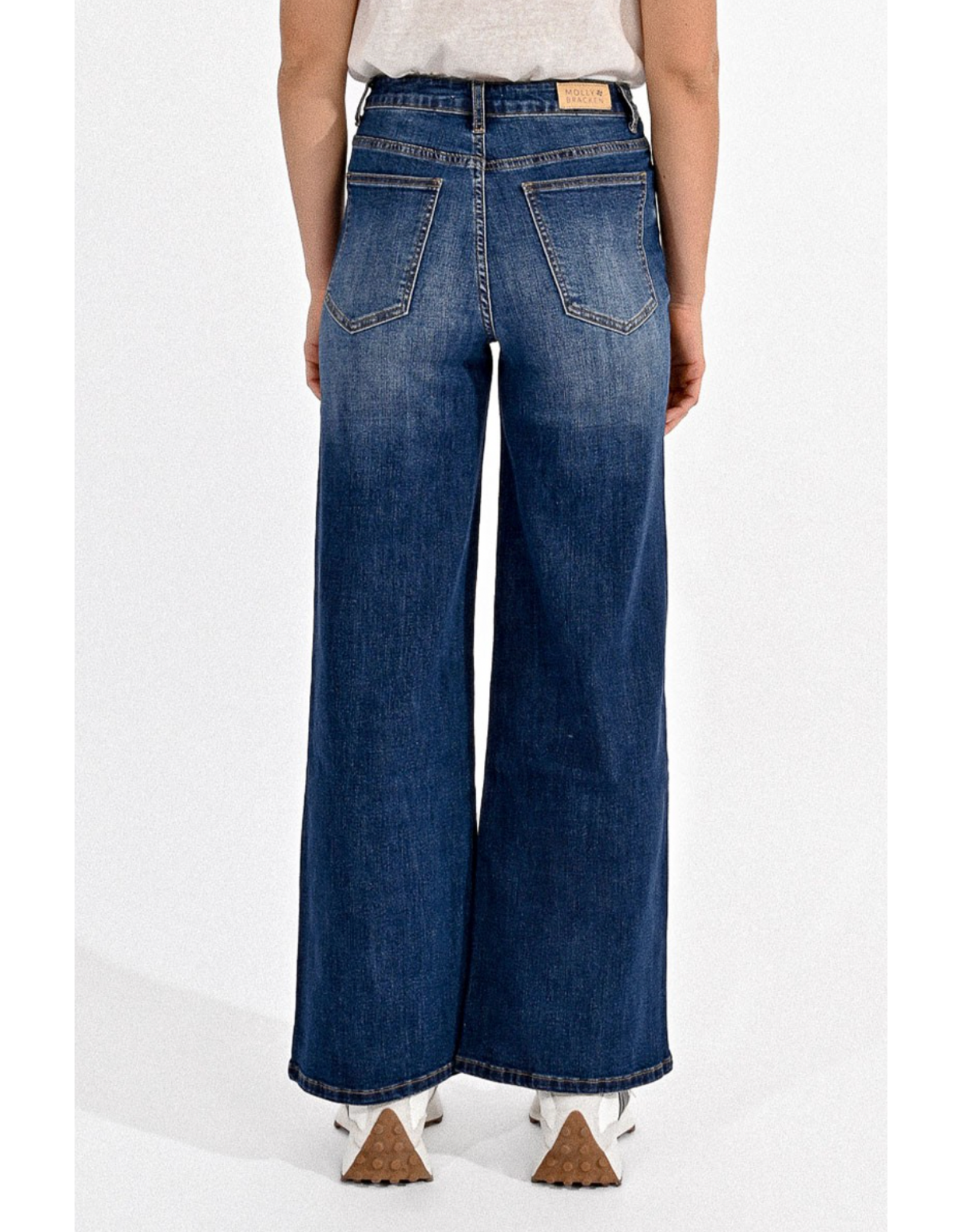 Molly Bracken Molly Bracken - High Waisted Wide leg jeans (Brut)
