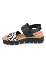 Django and Juliette Django & Juliette - Runar Platform Sandal (Zebra / Blk / Pony / Leather)