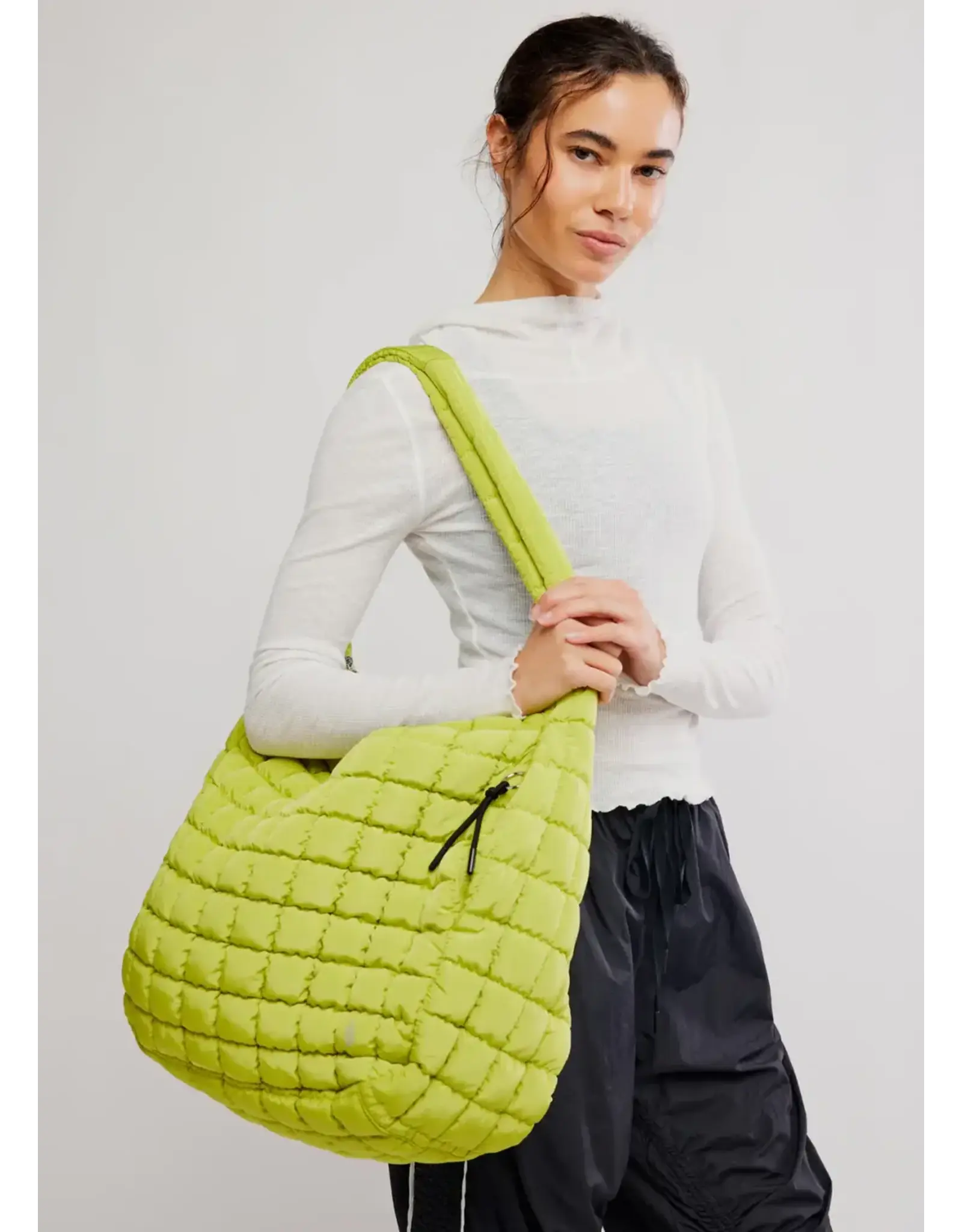 Free people Free People - Quilted Carryall Bag (Honeydew)
