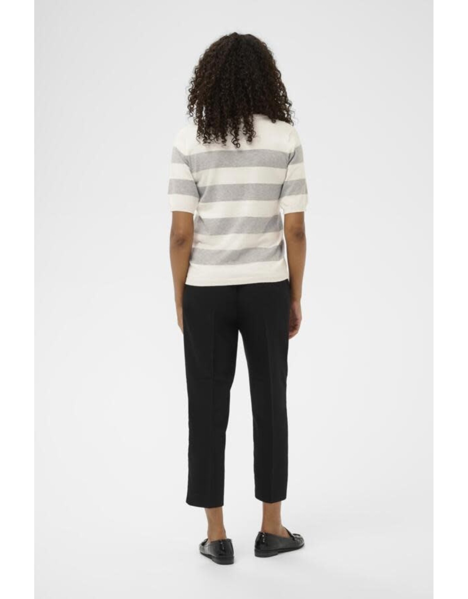 Kaffe Kaffe - Lizza stripe (Chalk / Light Grey)