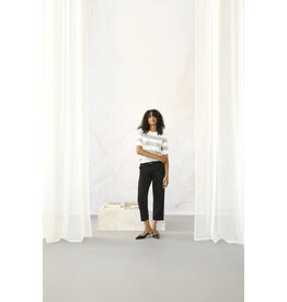 Kaffe Kaffe - Lizza stripe (Chalk / Light Grey)