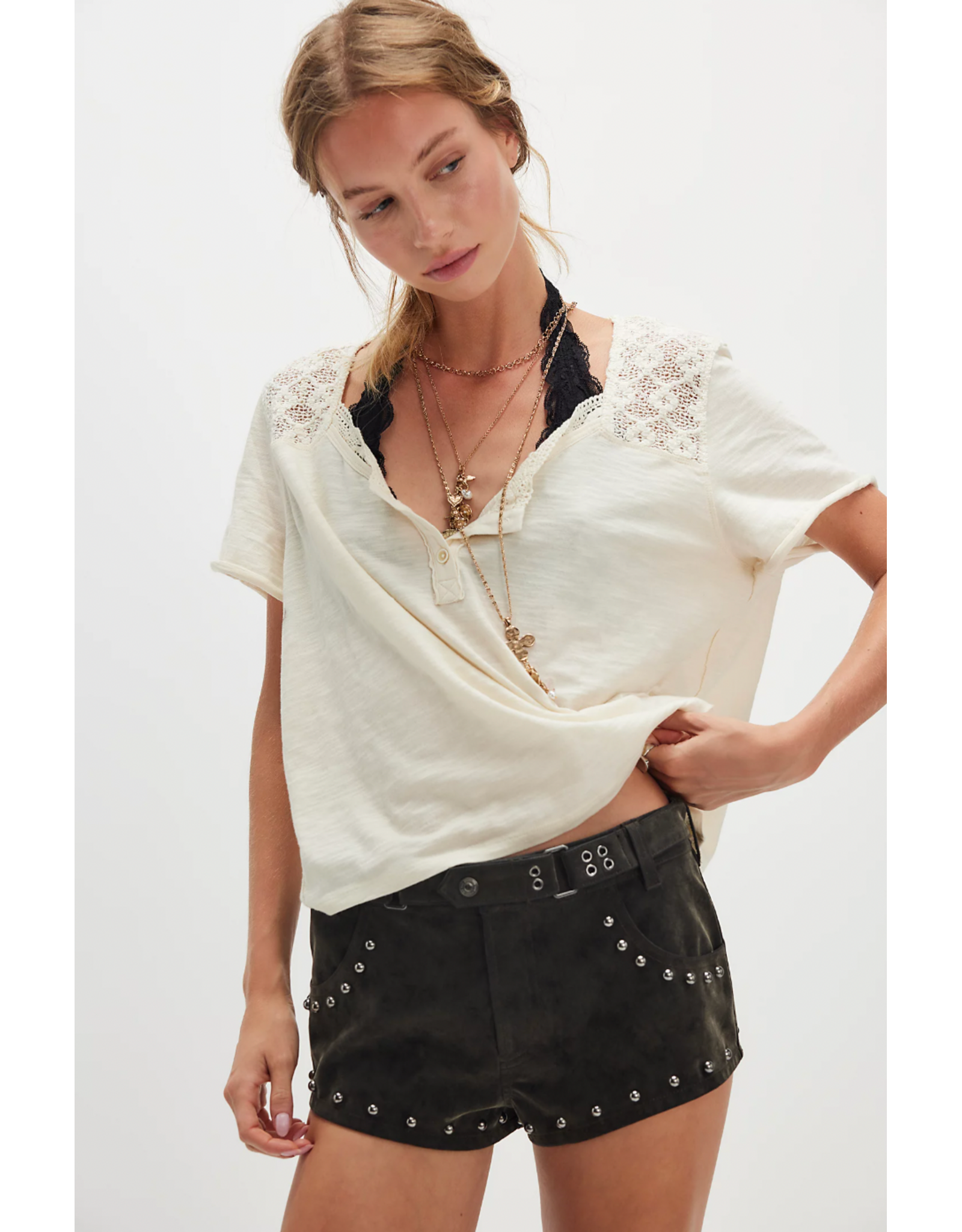 Free people Free People -  Heirloom Henley (Tea)