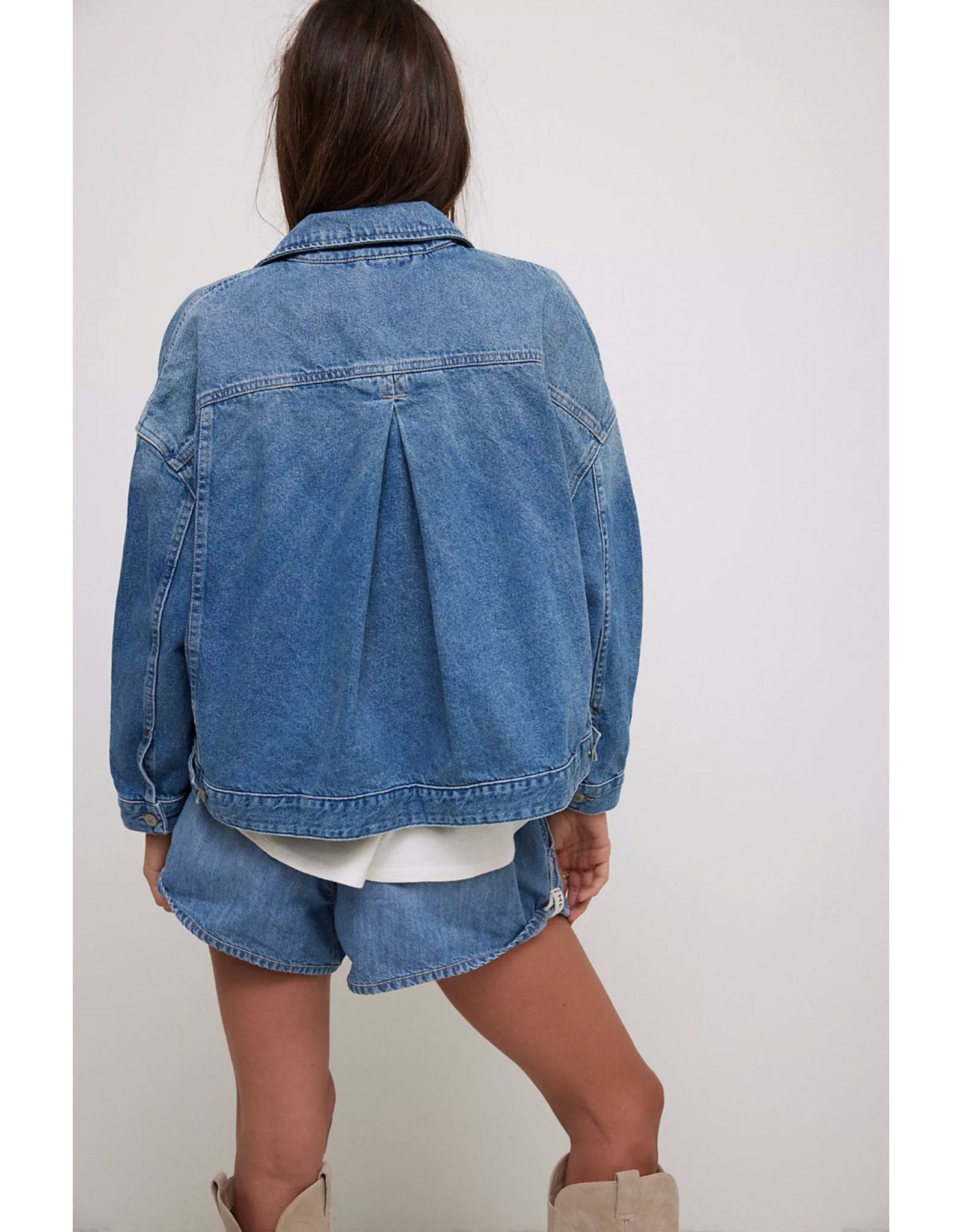 Free people Free People - Opal Swing Denim Jacket (Cowboy Romance)