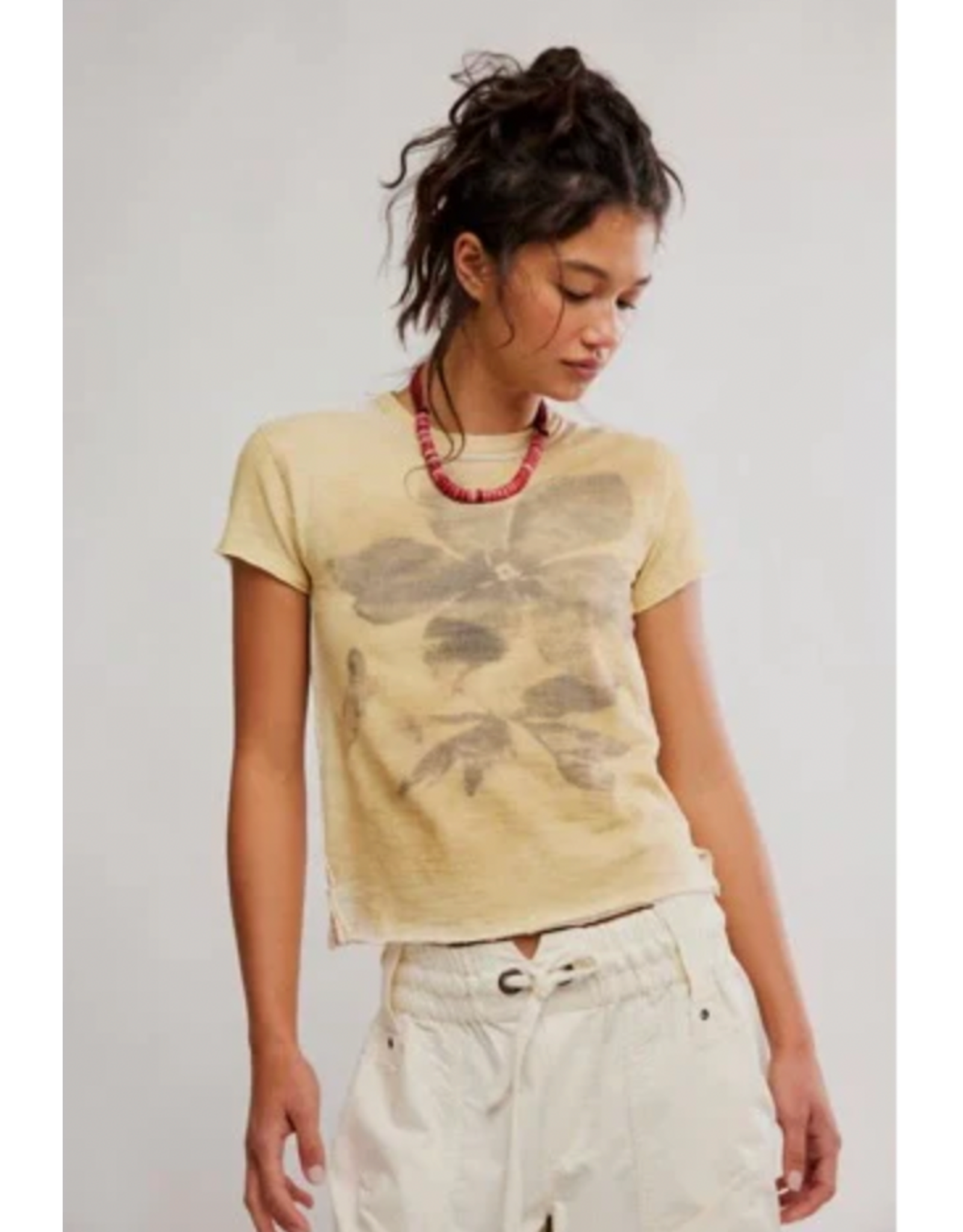 Free people Free People - Wall Flower Nova Tee (Washed Tea)