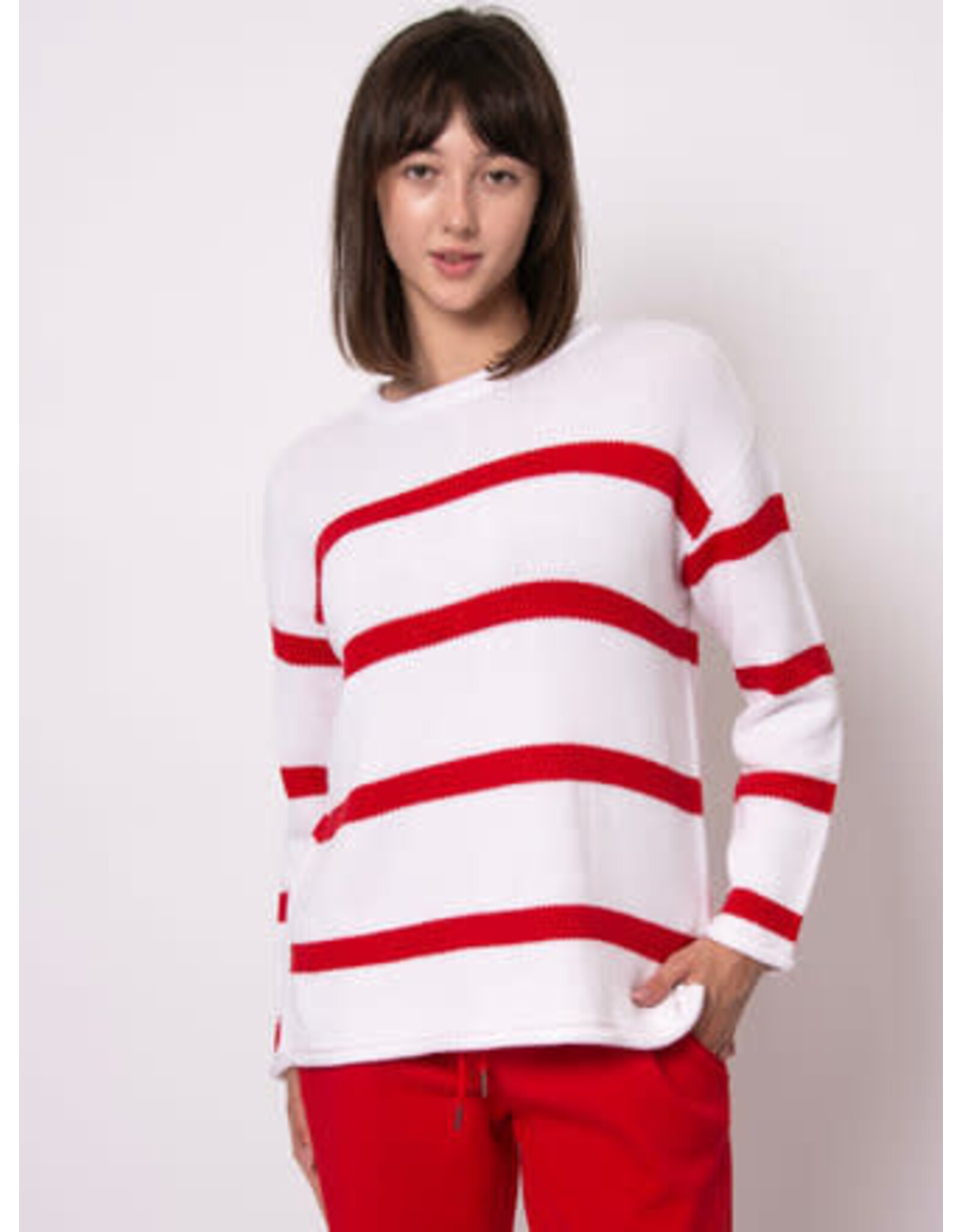 RD Style RD Style - Kiri Long Sleeve Crewneck Top (White)