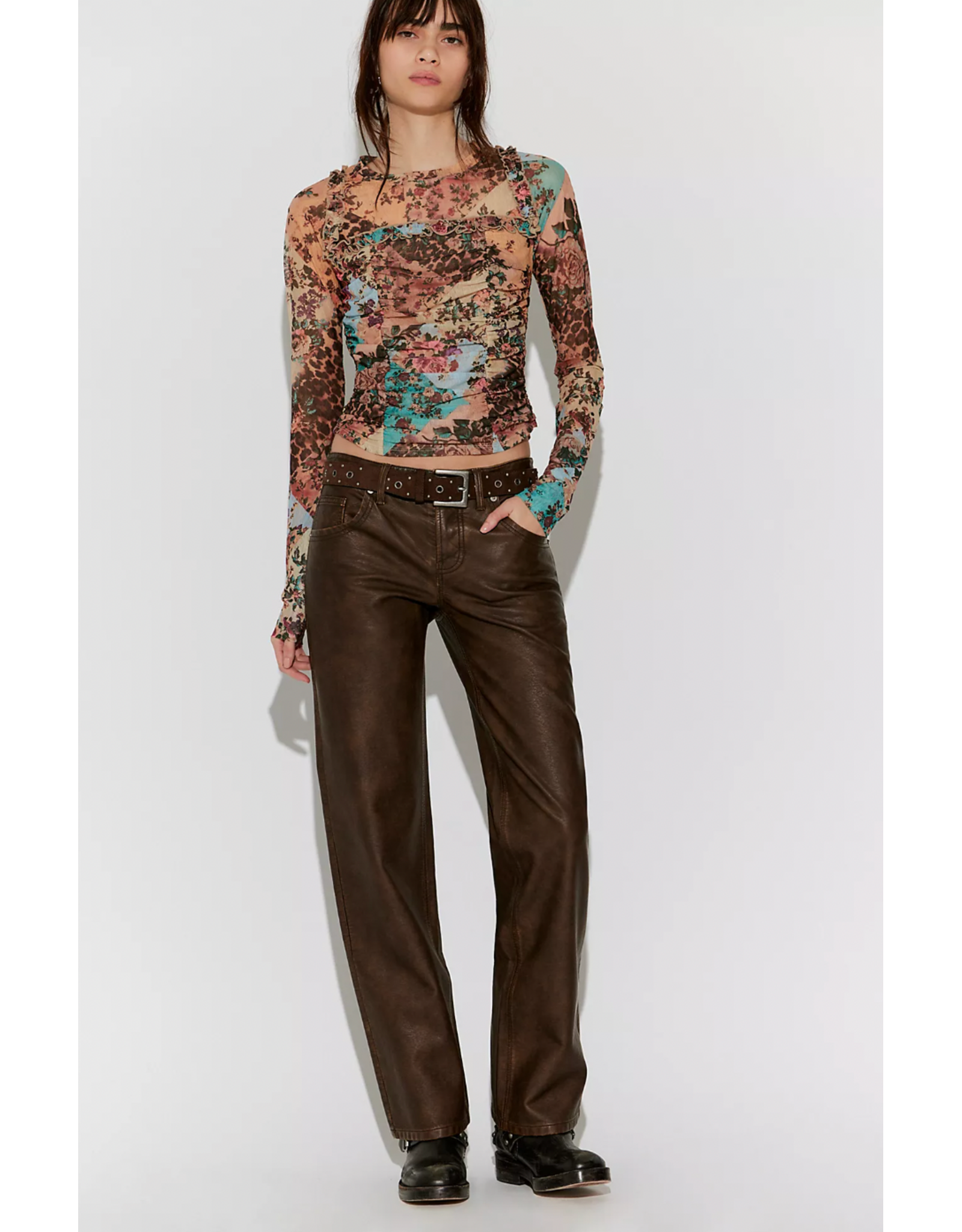 Free people Free People - Ariana Long Sleeve (Taupe Combo)