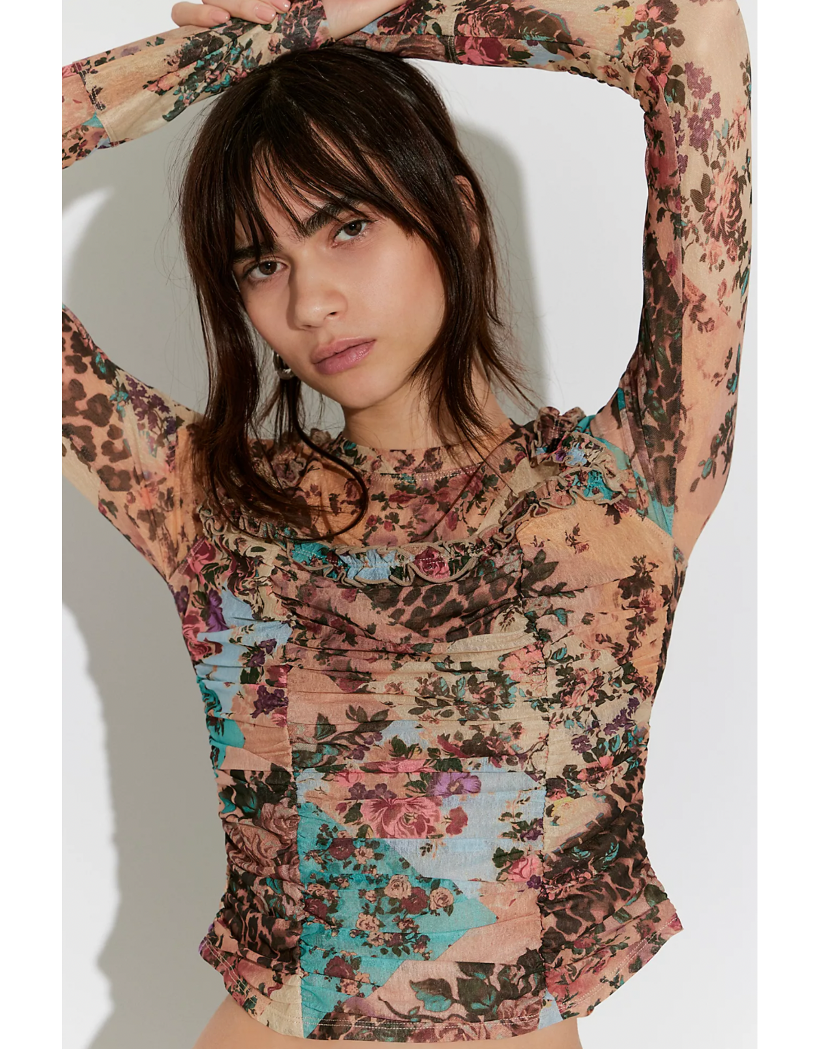 Free people Free People - Ariana Long Sleeve (Taupe Combo)