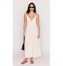 Mink Pink Mink Pink - Estelle Tie Front Maxi Dress (Cream)