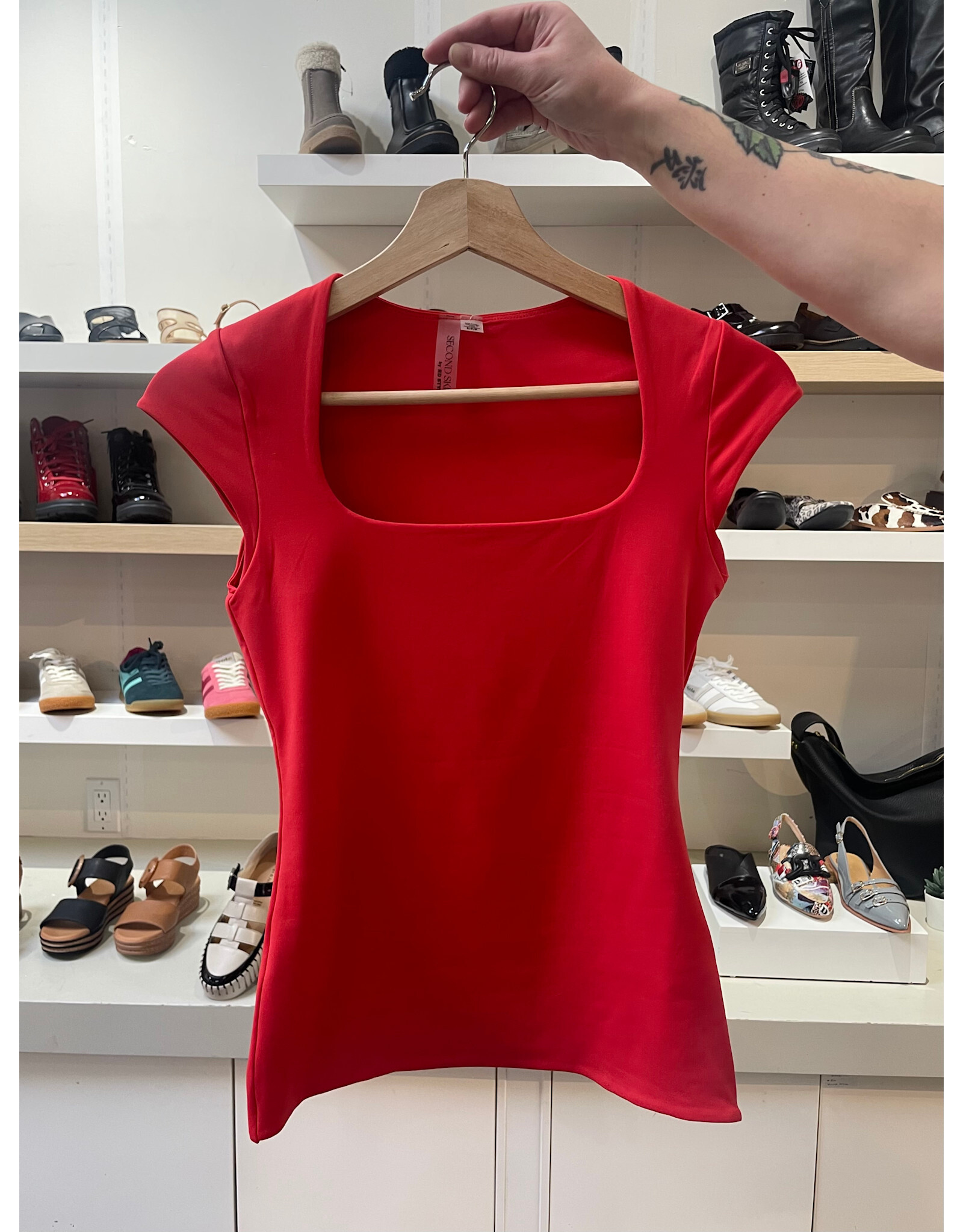 RD Style RD Style - Tiara Second Skin Top (Cherry)