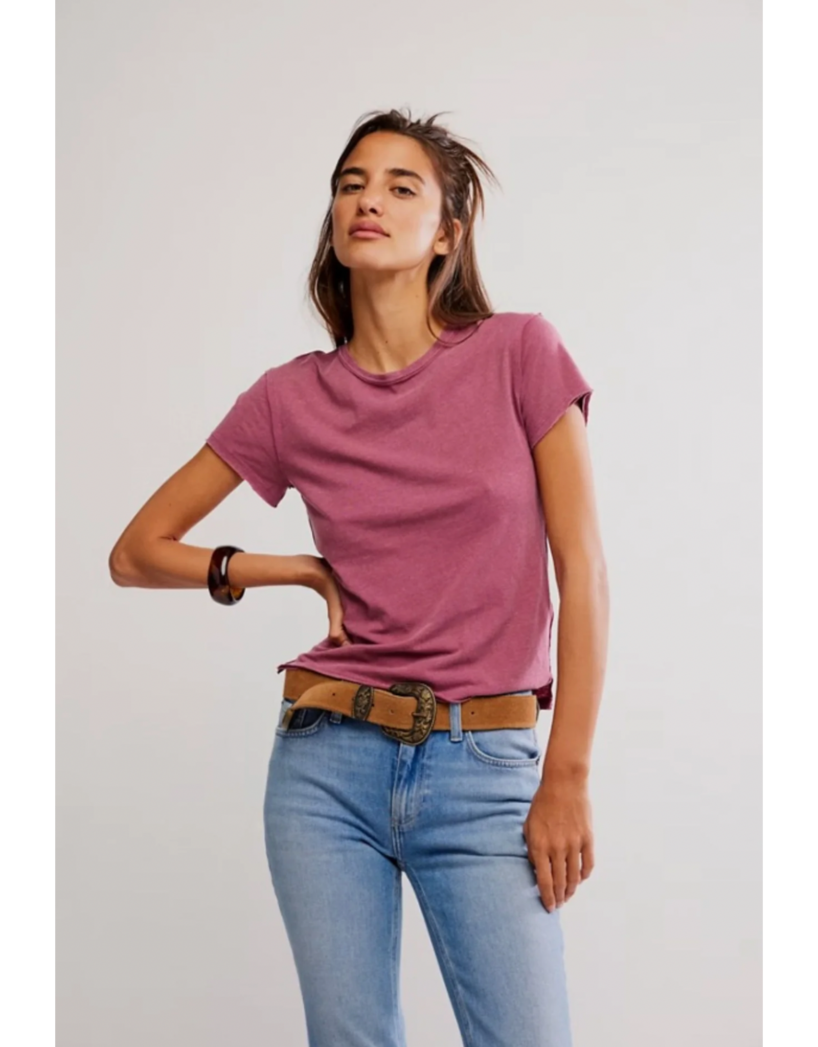 Free people Free People - Nova Tee (Crushed Berry)