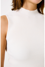 Garcia Garcia - High Neck Sleeveless Top (White)