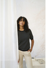 Kaffe Kaffe - Lizza stripe (Black / Feather Grey)