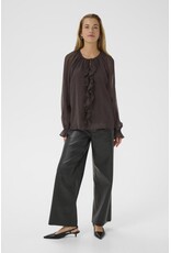 Kaffe Kaffe - Milia Chiffon Blouse (Black Coffee)