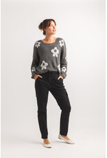 Papillon Papillon - Daisy Open Knit Sweater (Charcoal)
