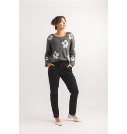 Papillon Papillon - Daisy Open Knit Sweater (Charcoal)