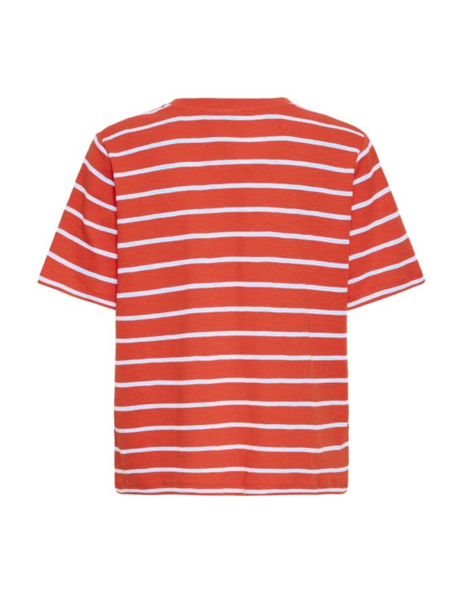 ICHI ICHI - Nova Striped Tee (Fiery Red)