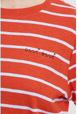 ICHI ICHI - Nova Striped Tee (Fiery Red)
