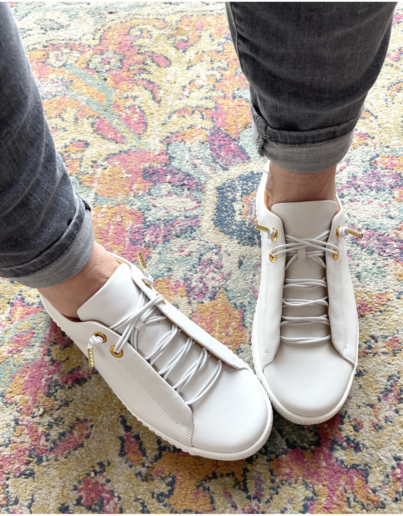 EOS EOS - Jool Sneaker (White / Gold Eyelet)