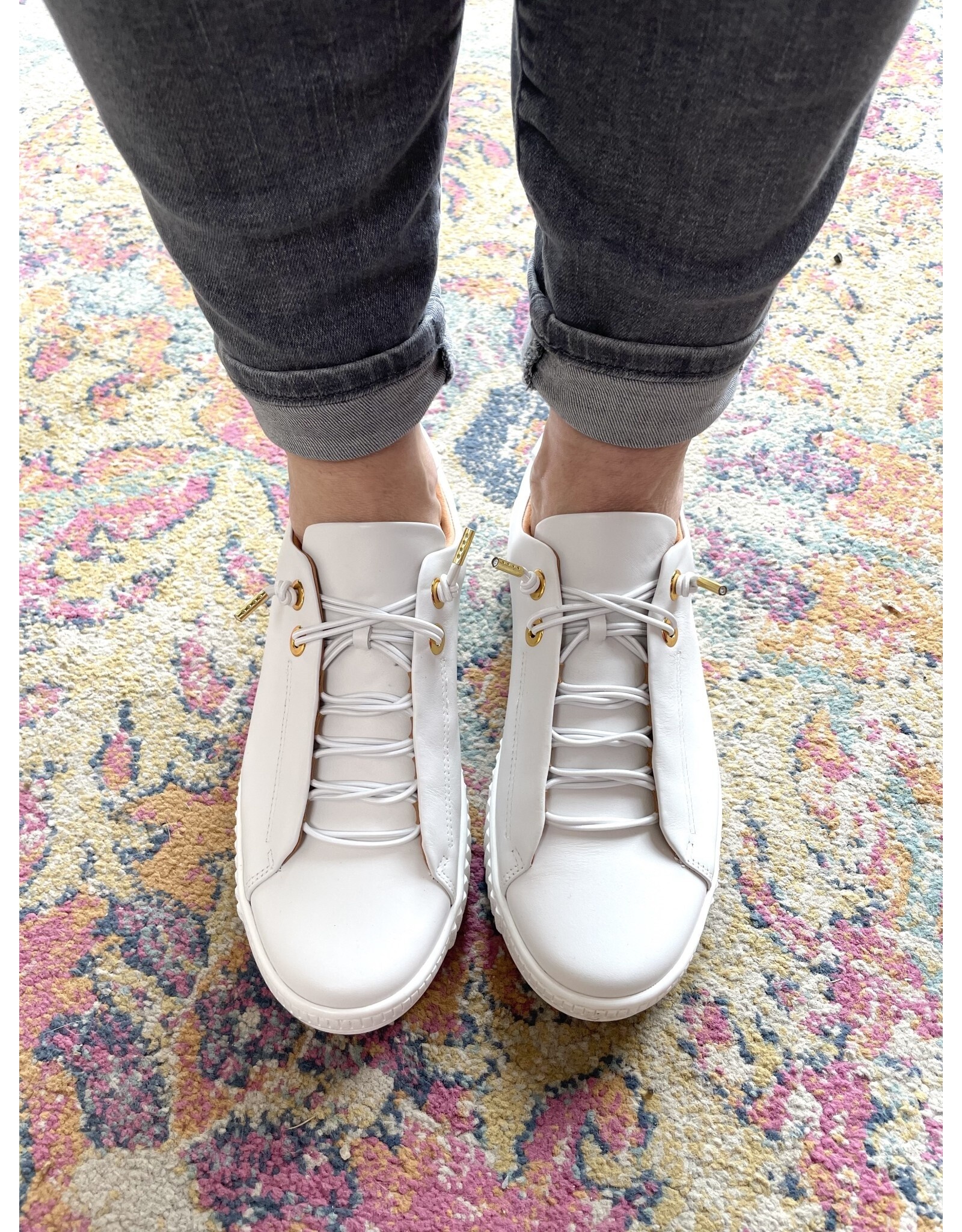 EOS EOS - Jool Sneaker (White / Gold Eyelet)