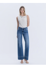 VERVET VERVET- High Rise Trouser Hem Vintage Flare Jeans (Exhilarating)
