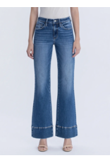 VERVET VERVET- High Rise Trouser Hem Vintage Flare Jeans (Exhilarating)