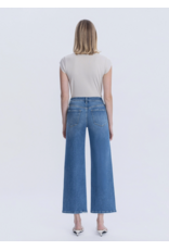 VERVET VERVET - High Rise Medium Wash Ankle Wide Jeans (Blue Soul)