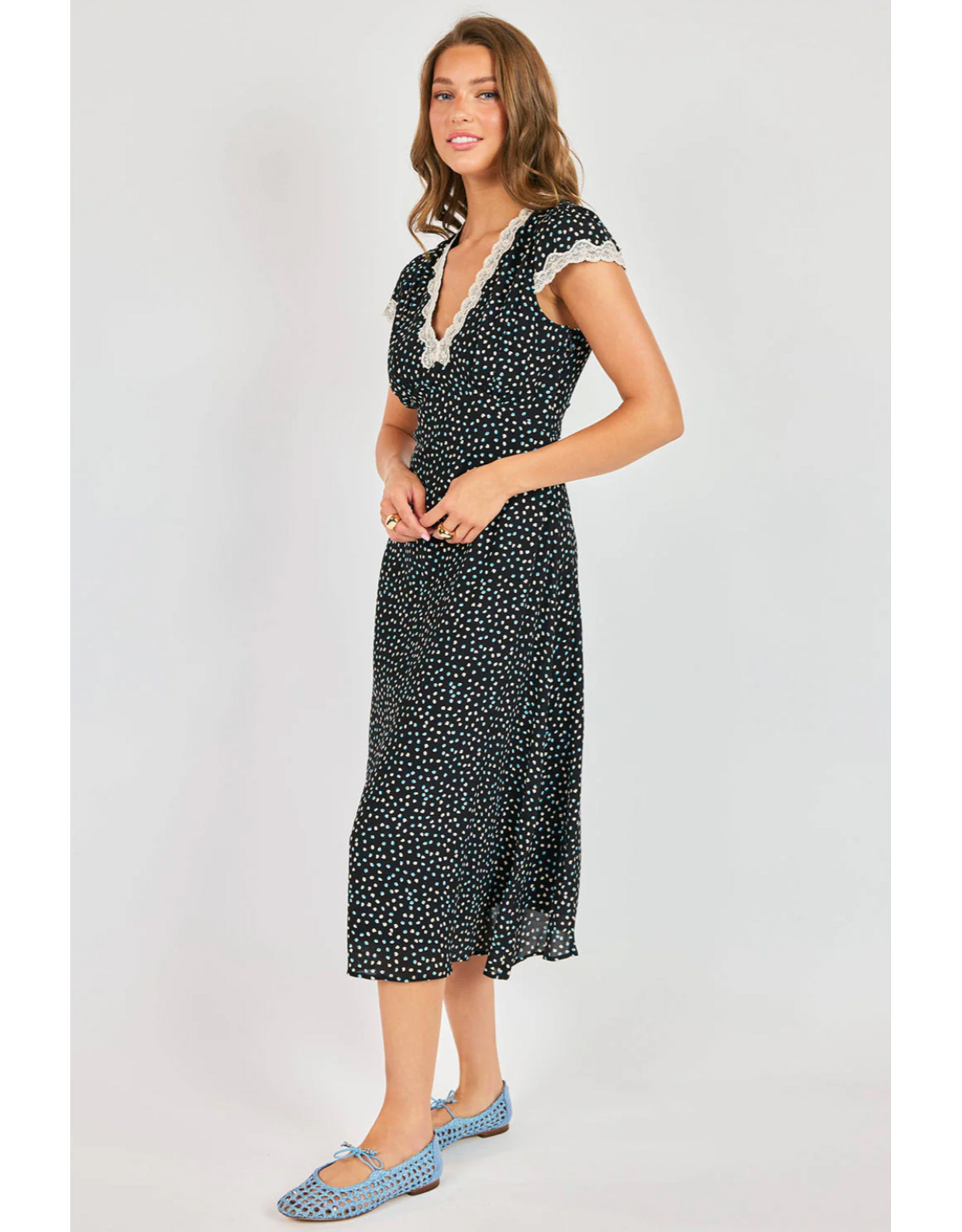 Sadie & Sage Sadie & Sage - New Romance Midi Dress (Midnight)