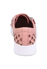 Django and Juliette Django & Juliette - Lethah Platform Sneaker (Dark Rose Tumble Leather - White Sole)