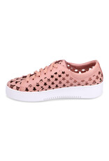 Django and Juliette Django & Juliette - Lethah Platform Sneaker (Dark Rose Tumble Leather - White Sole)