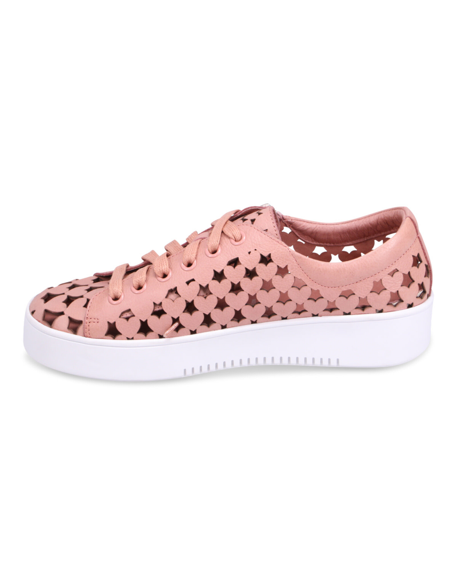 Django and Juliette Django & Juliette - Lethah Platform Sneaker (Dark Rose Tumble Leather - White Sole)