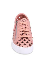 Django and Juliette Django & Juliette - Lethah Platform Sneaker (Dark Rose Tumble Leather - White Sole)