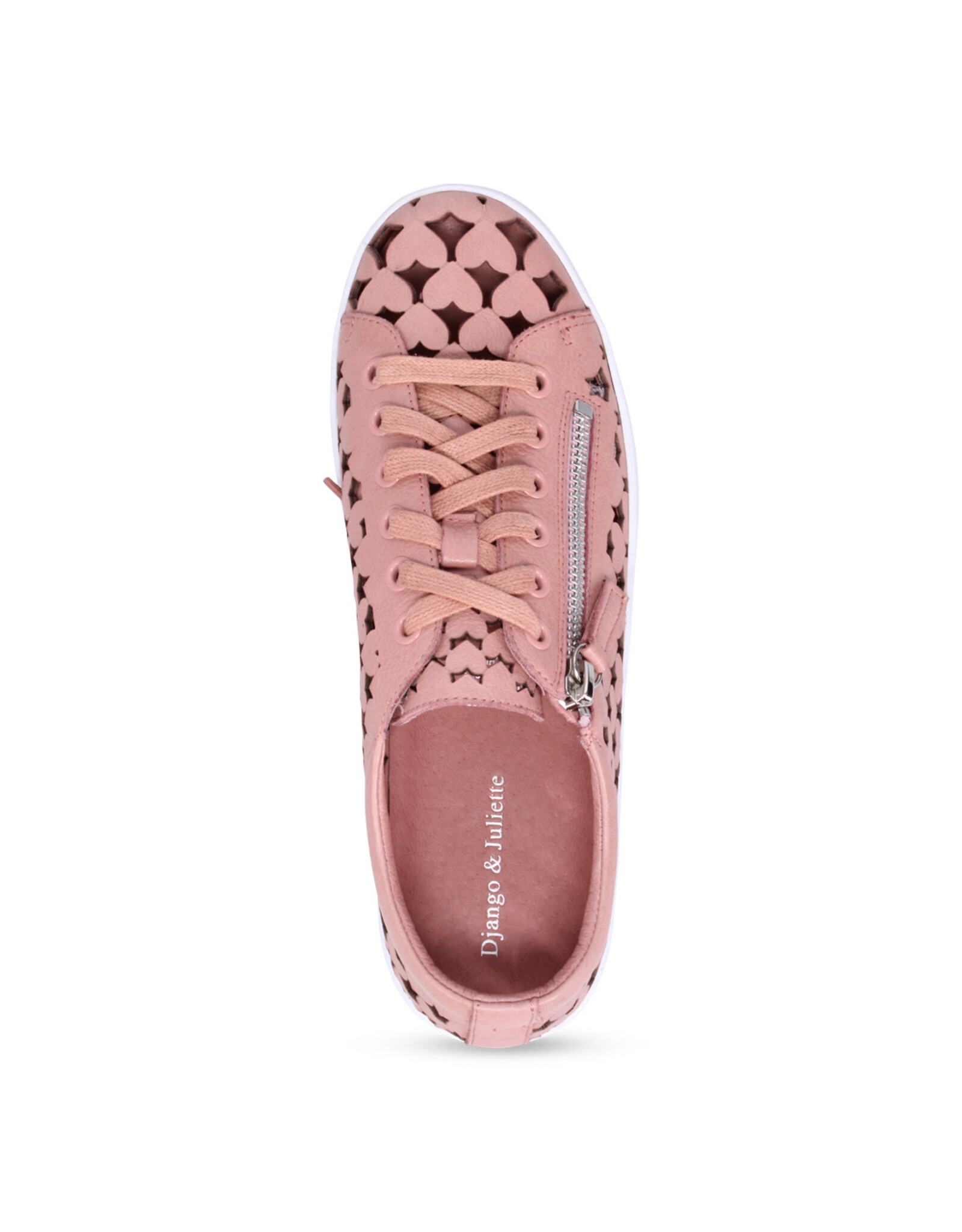 Django and Juliette Django & Juliette - Lethah Platform Sneaker (Dark Rose Tumble Leather - White Sole)