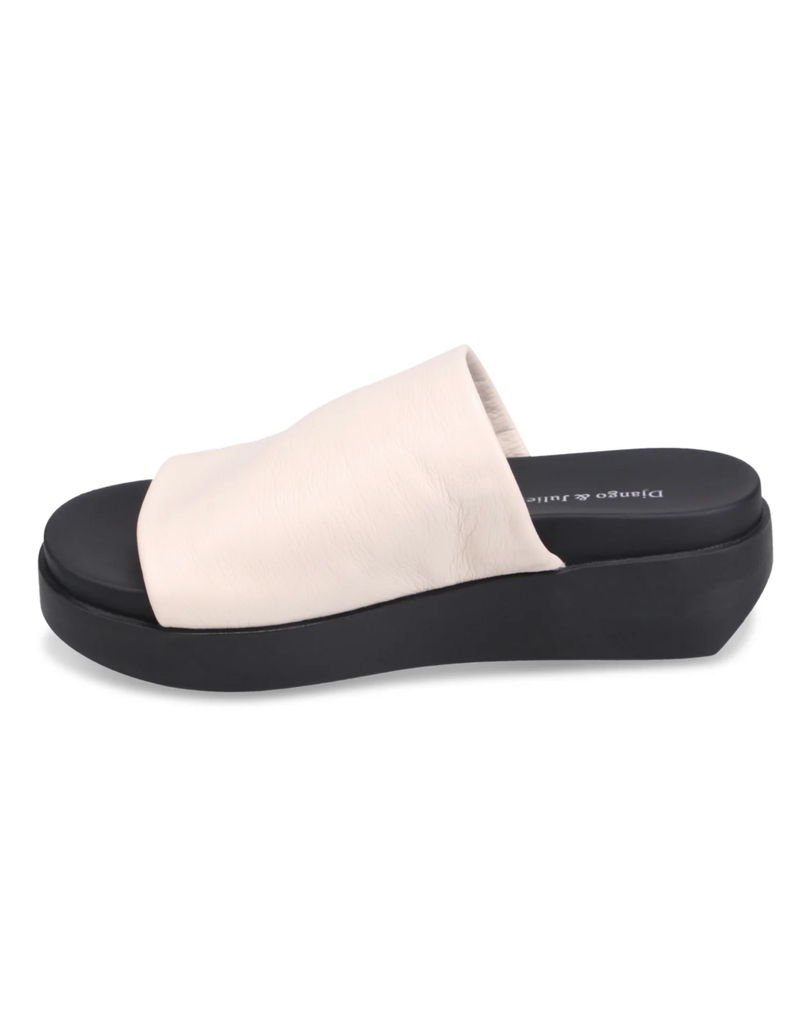 Django and Juliette Django & Juliette - Soffia (Milk Tumble Leather - Black Sole)