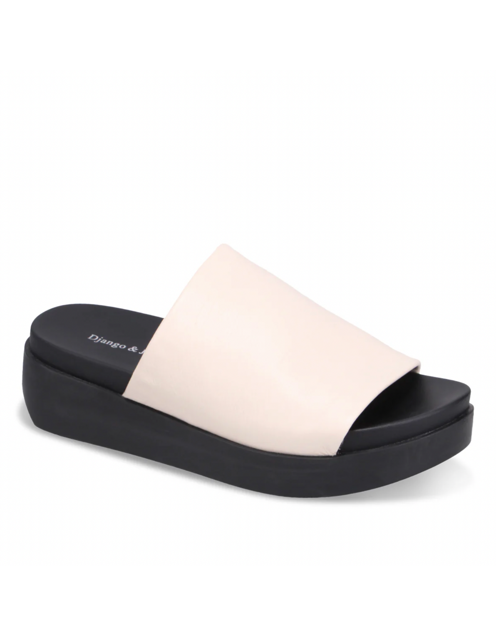 Django and Juliette Django & Juliette - Soffia (Milk Tumble Leather - Black Sole)