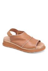 Django and Juliette Django & Juliette - Carlenet Leather Sandal (Dark Tan - Champagne)