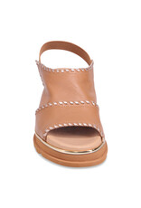 Django and Juliette Django & Juliette - Carlenet Leather Sandal (Dark Tan - Champagne)