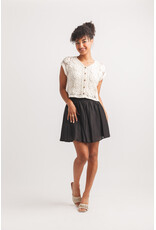 Papillon Papillon - Short Sleeve Cardigan (Beige)