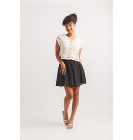 Papillon Papillon - Short Sleeve Cardigan (Beige)