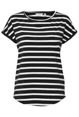 b.young b.young - Pamila Jersey Knit Striped Tee (Off White)