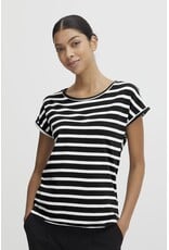 b.young b.young - Pamila Jersey Knit Striped Tee (Off White)
