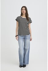 b.young b.young - Pamila Jersey Knit Striped Tee (Off White)