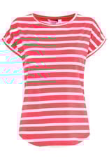 b.young b.young - Pamila jersey knit striped tee (Pointsettia Stripe)