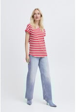 b.young b.young - Pamila jersey knit striped tee (Pointsettia Stripe)