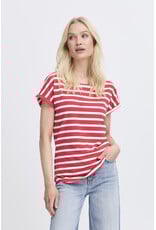 b.young b.young - Pamila jersey knit striped tee (Pointsettia Stripe)