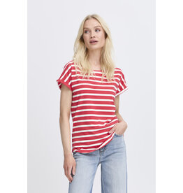 b.young b.young - Pamila jersey knit striped tee (Pointsettia Stripe)