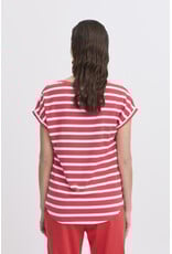 b.young b.young - Pamila jersey knit striped tee (Pointsettia Stripe)