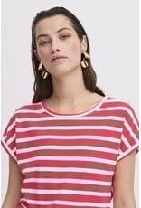 b.young b.young - Pamila jersey knit striped tee (Pointsettia Stripe)