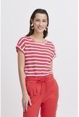b.young b.young - Pamila jersey knit striped tee (Pointsettia Stripe)